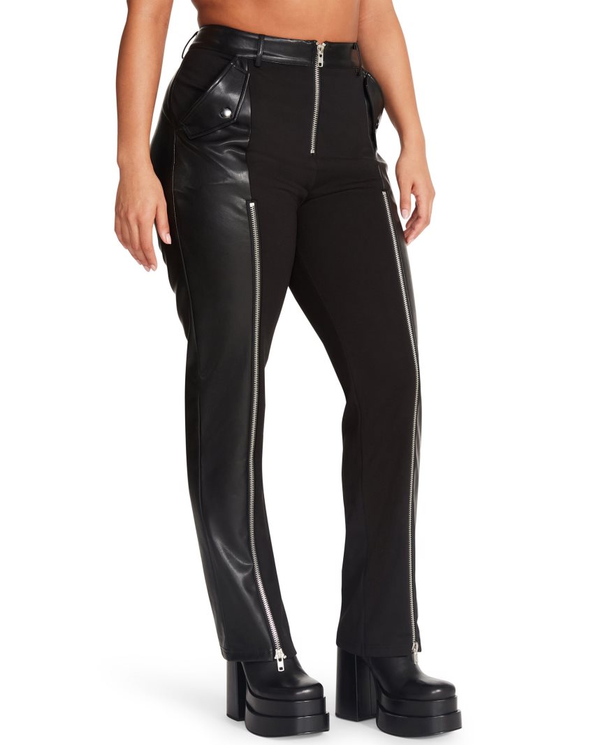 Pantalones Steve Madden Carson Mujer Negras | ES TO0619